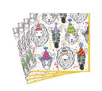 Caspari Safari Birthday Paper Luncheon Napkins - 20 Per Package