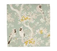 Caspari Scenic Songbirds Celadon Luncheon Napkins - 20 Per Package