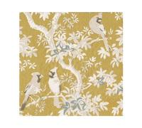 Caspari Scenic Songbirds Gold & Ivory Luncheon Napkins - 20 Per Package