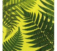 Caspari Set of 2 John Derian Ferns Set of 20 Paper Lunch Napkin, Green