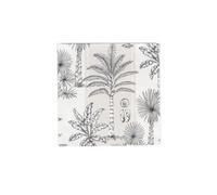 Caspari Southern Palms Flax & White Luncheon Napkins - 20 Per Package