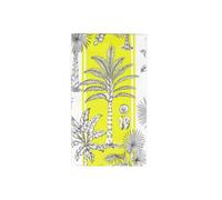 Caspari Southern Palms Green & White Guest Towel Napkins - 15 Per Package