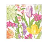 Caspari Spring Flower Show Luncheon Napkins - 20 Per Package