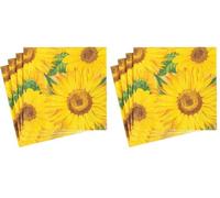 Caspari Sunflowers Paper Cocktail Napkins, 20 Per Package (Pack of 2)