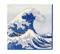 Caspari The Great Wave Paper Luncheon Napkins in Blue, 20 Per Package