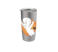 Casper Friendly Ghost Halloween Moon Stainless Steel Insulated Tumbler
