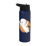 Casper Friendly Ghost Halloween Moon Stainless Steel Insulated Water Bottle