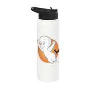 Casper Friendly Ghost Halloween Moon Stainless Steel Insulated Water Bottle