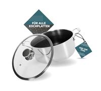 Casper Sobczyk Saucepan Hybrid Cooking Pot 20 cm Induction Pot Set Lid Included in Package Non-Stick Coating 3-Layer Steel Cooking Pot