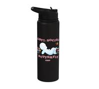 Casper the Friendly Ghost Anti-Social Butterfly Stainless Steel Insulated Water Bottle