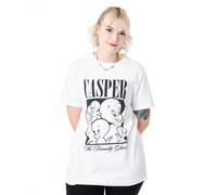 Casper The Friendly Ghost Casper Short Sleeved T-Shirt | Unisex White | Official Merch | Size: Small Casper The Friendly Ghost White S