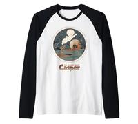 Casper The Friendly Ghost Haunted Horizon Raglan Baseball Tee