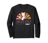 Casper The Friendly Ghost Psychedelic Waves Long Sleeve T-Shirt