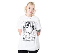 Casper The Friendly Ghost Short Sleeved T-Shirt (Adult White) in White | Size: Small Casper The Friendly Ghost White S