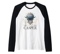 Casper The Friendly Ghost Twin Ghosts & Haunted Manor Raglan Baseball Tee