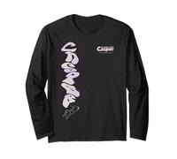 Casper The Friendly Ghost Vertical Logo Purple Tones Long Sleeve T-Shirt