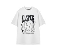 Casper Unisex White T-Shirt | Friendly Ghost Graphic Tee | Short Sleeve Top for Adults | Retro Cartoon Apparel for Men and Women | Classic Character Movie Merchandise Gift