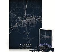 Casper United States Jigsaw 1000 Pieces for Teenagers Sharp Memory Easy Relaxation Neat Edges Joyful Xmas (38x52cm)