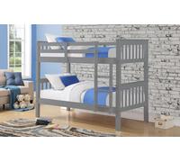 Casper Wooden Bunk Bed, Single, White Dimensions: 3′ x 6′3″ (90cm x 190cm)