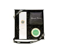 Caspian Caviar Oscietra Caviar & Champagne Gift Set 50g | Premium Oscietra Caviar with Pol Roger NV Champagne 75cl | Elegant Magnetic Gift Box | Perfect for Festive Gifting & Celebrations
