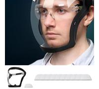 Casque Antibuée - Lentille PC Taille Adulte Adolescent | Capuche De Protection Travail Cagoule Transparente Intégrale Respiratoire, Protection Réutilisable Pour Restaurants Hôtels