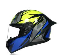 Casque De Moto Intégral Man Woman Motorcycle Helmet with Visors Motorbike Bike Protective Crash Lid Street Bike Helmet ECE Approved H,M=(57-58CM)