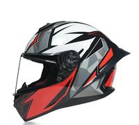 Casque De Moto Intégral Man Woman Motorcycle Helmet with Visors Motorbike Bike Protective Crash Lid Street Bike Helmet ECE Approved K,L=(59-60CM)