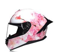 Casque De Moto Intégral Man Woman Motorcycle Helmet with Visors Motorbike Bike Protective Crash Lid Street Bike Helmet ECE Approved E,XL=(61-62CM)