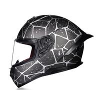 Casque De Moto Intégral Man Woman Motorcycle Helmet with Visors Motorbike Bike Protective Crash Lid Street Bike Helmet ECE Approved D,M=(57-58CM)