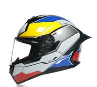 Casque De Moto Intégral Man Woman Motorcycle Helmet with Visors Motorbike Bike Protective Crash Lid Street Bike Helmet ECE Approved B,XXL=(63-64CM)