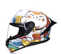 Casque De Moto Intégral Man Woman Motorcycle Helmet with Visors Motorbike Bike Protective Crash Lid Street Bike Helmet ECE Approved G,XXL=(63-64CM)