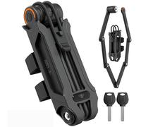 CASR CRLOCKWLITE Antivol Vélo Pliable-Sécurité Renforcée, Compact et Robuste-Noir Folding Bike Lock-Reinforced Safety, Black