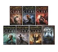 Cassandra Clare The Mortal Instruments A Shadowhunters 7 Books Collection Set (Bones, Ashes, Glass, Fallen Angels, Lost Souls, Heavenly Fire + The Shadowhunter's Codex)