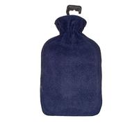 Cassandra Hot Water Bottle with Plain Coloured Fleece Cover, 1.8 L