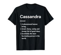 Cassandra Name Definition Funny Dictionary Value Graphic T-Shirt