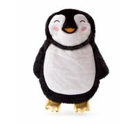 Cassandra Penguin Character Hot Water Bottle with Cover - Cute Plush Animal Design, Natural Rubber Bottle Included, Cosy Winter Warmer
