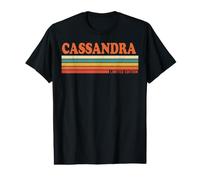 Cassandra Retro Personalized First Name Vintage Stripes Value Graphic T-Shirt