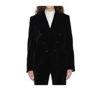 SAINT LAURENT Jacket Woman color Black - Size: 40 - female
