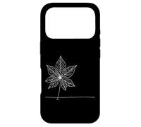 Cassava Leaf Botanical Line Art Drawing Case for iPhone 17 Pro
