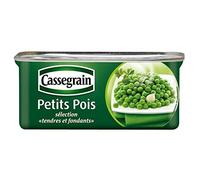 Cassegrain tender and melting peas 1/4 140g - ( Unit Price ) - Cassegrain petits pois tendres et fondants 1/4 140g