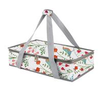 Casserole Carrier For Hot or Cold Food,Casserole Carrier,Pie Carrier,Casserole Dish With Lid and Carrying Case,Insulated Food Warmer Bag For Party/Picnic.Keep Food Warm Pioneer Woman Dishes (Bird)