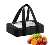 Casserole Dish Carrier - Insulated Portable Leakproof - Dish Container Foil Pan Carrier with Lid | for Party Gathering Picnic Travel Outdoor Tailgate Camping Barbecue Kitchen