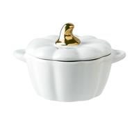 Casserole Dish,Cute Pumpkin Bowl With Lid, Household Ceramic Soup Pot, High Temperature Resistance, Dessert Fruit Bowl,Oven Safe Soup Bowls For Stew Chili Cheese Pot Pie Casseroles(B)