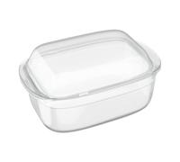 Casserole Dish Lid Glass Baking Oven Gratin Oval Tiramisu Dishwasher-Safe Clear