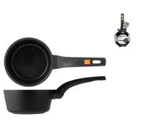 Casserole Low Aluminum With A Handle, Non-Stick, Diameter 16 CM Black