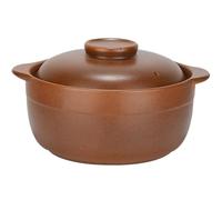 Casserole Pot with Lid, Large Ceramic Cooking Pot for Open Fire, Traditional Earthenware Dish for Slow Cooking, Braising, and Baking