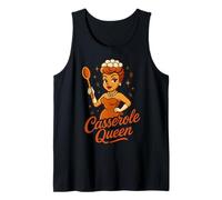 Casserole Queen Retro Cooking Chef Vintage Kitchen Art Tank Top