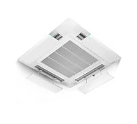 Cassette Air Conditioner Deflector With 180 Degree Adjustable Airflow Direction And Secure Mounting Clips For Ceiling Ac Units White Color 58 By 15cm Size(58cm)
