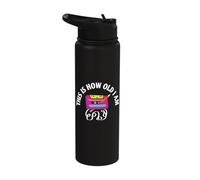Cassette Audio Tape 80s Retro Music Old Mix Pencil Stainless Steel Insulated Water Bottle