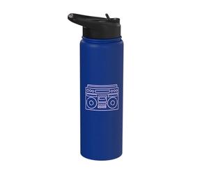 Cassette Audio Tape 80s Retro Music Old Mix Pencil Stainless Steel Insulated Water Bottle